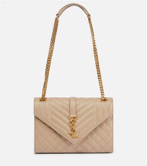borsa beige ysl - Envelope Medium shoulder bag in beige.